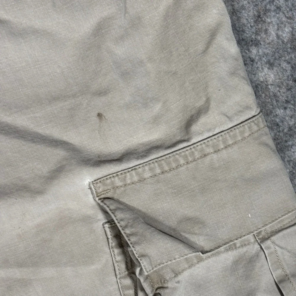VTG Banana Republic Safari Cargo‎ Shorts Mens 34 Khaki Travel Cotton Distressed